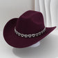 🤠 50% RABATT! 💖 Cowboyhatt för damer med strasshjärta – Elegant fedora i fransk jazzstil – Snygg detalj, lätt & justerbar – perfekt för festivaler, konserter eller en chic sommarkväll 🎶