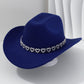 🤠 50% RABATT! 💖 Cowboyhatt för damer med strasshjärta – Elegant fedora i fransk jazzstil – Snygg detalj, lätt & justerbar – perfekt för festivaler, konserter eller en chic sommarkväll 🎶