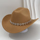 🤠 50% RABATT! 💖 Cowboyhatt för damer med strasshjärta – Elegant fedora i fransk jazzstil – Snygg detalj, lätt & justerbar – perfekt för festivaler, konserter eller en chic sommarkväll 🎶