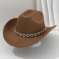 🤠 50% RABATT! 💖 Cowboyhatt för damer med strasshjärta – Elegant fedora i fransk jazzstil – Snygg detalj, lätt & justerbar – perfekt för festivaler, konserter eller en chic sommarkväll 🎶