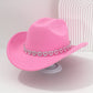 🤠 50% RABATT! 💖 Cowboyhatt för damer med strasshjärta – Elegant fedora i fransk jazzstil – Snygg detalj, lätt & justerbar – perfekt för festivaler, konserter eller en chic sommarkväll 🎶