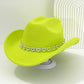 🤠 50% RABATT! 💖 Cowboyhatt för damer med strasshjärta – Elegant fedora i fransk jazzstil – Snygg detalj, lätt & justerbar – perfekt för festivaler, konserter eller en chic sommarkväll 🎶