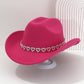 🤠 50% RABATT! 💖 Cowboyhatt för damer med strasshjärta – Elegant fedora i fransk jazzstil – Snygg detalj, lätt & justerbar – perfekt för festivaler, konserter eller en chic sommarkväll 🎶