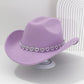 🤠 50% RABATT! 💖 Cowboyhatt för damer med strasshjärta – Elegant fedora i fransk jazzstil – Snygg detalj, lätt & justerbar – perfekt för festivaler, konserter eller en chic sommarkväll 🎶