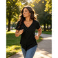 👚 50% RABATT NU! 🔥 Casual T-shirt med V-ringning & korta ärmar för dam – Mjuk & lätt – Perfekt för vardag, strand eller avslappnad sommarstil – enkel men elegant 🌸