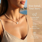 💎 50% RABATT! ✨ Romantiskt initialhalsband med pärlor – Pärlemorbokstäver & zirkonpärlor – Justerbart, personligt & perfekt som en meningsfull present eller vardagsaccessoar 💝