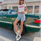 🩳 60% RABATT! 🌿 Dam casual shorts med hög midja – Mjukt tyg & avslappnad passform – Perfekta för vardag, strand eller resa – enkla att matcha 🕶️☀️