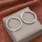 💫 50% OFF NOW! 💥 Women's Minimalist Textured Hoop Earrings – Diamond-cut & snap closure – Everyday glow, perfect for casual or dressy looks ✨
