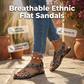 👡 60% RABATT! 💥 Damernas etniska platta slide-sandaler – Tårring, andningsbar & halkfri – Perfekt för sommaren, stranden eller avslappnade dagar – etnisk stil med hög komfort ✨🌸