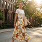 👗 50% RABATT! 🌸 Dam Boho blommig maxikjol – Mjukt & flödande – Perfekt för sommaren, stranden eller en romantisk kväll – boho-chic med tidlös elegans ✨🌿