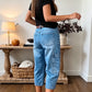 👖 50% RABATT NU! ✨ Korta stretchiga jeansbyxor för dam – Barrel-passform & mjuk denim – Avslappnad & bekväm – perfekt för vardagen eller lediga dagar 🌿🌸
