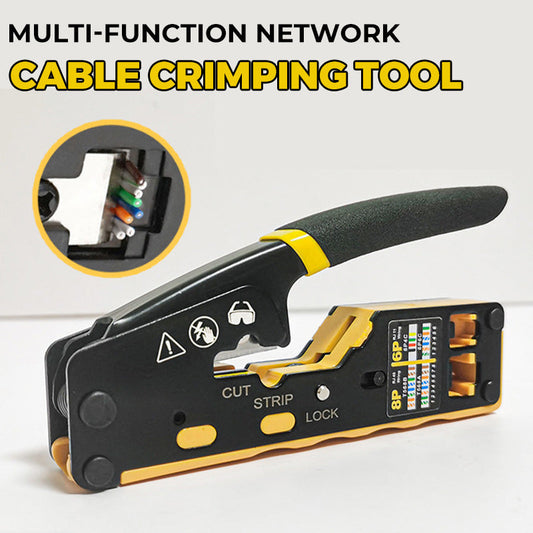 🔧 50% RABATT! 🛠️ Multifunktionellt nätverkskabelverktyg – För krimpning, avisolering & testning – Kompakt & lättanvänt – perfekt för nätverksinstallationer och reparationer hemma eller på kontoret – sparar tid och ger professionella resultat 🔌✨