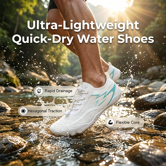 👟 50% RABATT! 💧 Unisex lätta snabbtorkande vattenskor – Halksäker & andningsbar – Perfekt för strand, pool eller vattensport – bekväm & flexibel 🌊✨