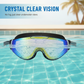 🏊 50% RABATT NU! 👓 HD Dimmfria Simglasögon med Bred Vy – Kristallklar syn & UV-skydd – Justerbara remmar, bekväm tätning – perfekt för träning, pool eller öppet vatten 🌊✨