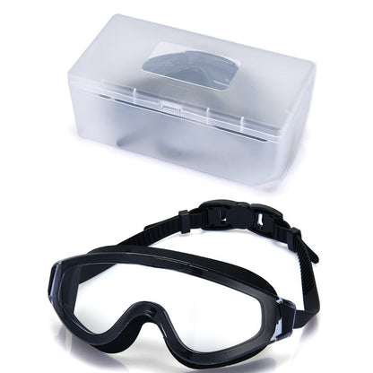 🏊 50% RABATT NU! 👓 HD Dimmfria Simglasögon med Bred Vy – Kristallklar syn & UV-skydd – Justerbara remmar, bekväm tätning – perfekt för träning, pool eller öppet vatten 🌊✨