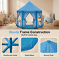 🏰 50% RABATT! 🧸 Barns hexagonalt slottstält med mesh-gardiner – Andningsbart & enkelt att sätta upp – Perfekt för inomhus- eller utomhuslek – stimulerar fantasin och skapar en mysig lekplats ✨🌈