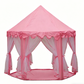🏰 50% RABATT! 🧸 Barns hexagonalt slottstält med mesh-gardiner – Andningsbart & enkelt att sätta upp – Perfekt för inomhus- eller utomhuslek – stimulerar fantasin och skapar en mysig lekplats ✨🌈