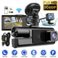 🔥 50 % RABATT! 🚗🎥 Dashcam mit 3 Kameras 1080P HD – Vorne + Innen + Hinten mit Rückfahrfunktion