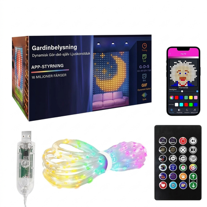 💡KOSTENLOSER VERSAND! Wasserdichte LED-Vorhang-Lichterkette – App-Steuerung, Musik-Synchro & individuelle Lichtkunst – Perfekt für Partys, Garten & jeden Raum ✨