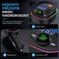 Bluetooth Auto FM-Transmitter, MP3-Player mit PD-Schnellladung, Dual-USB-Anschlüssen und Ambientelicht