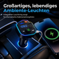 Bluetooth Auto FM-Transmitter, MP3-Player mit PD-Schnellladung, Dual-USB-Anschlüssen und Ambientelicht