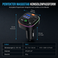 Bluetooth Auto FM-Transmitter, MP3-Player mit PD-Schnellladung, Dual-USB-Anschlüssen und Ambientelicht