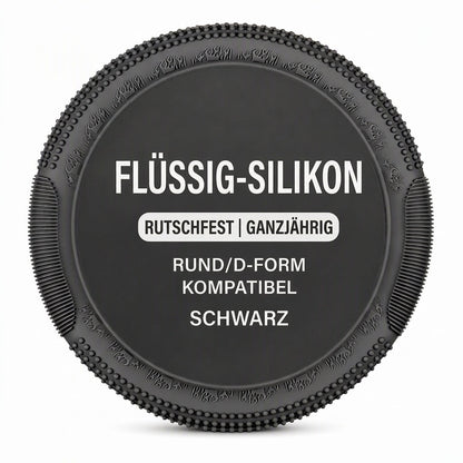Universelle 38cm Silikon Auto Lenkradabdeckung, rutschfest, schweißabsorbierend, dünn und weich, Schutzhülle für O- und D-förmige Lenkräder
