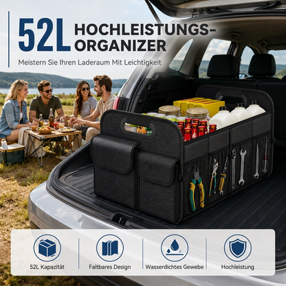 📢📢50% RABATT !!⏰Großvolumiger, wasserdichter, faltbarer Kofferraum-Organizer