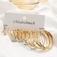 Klassisches geometrisches Ohrring-Set mit 6 Stück