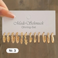 Klassisches geometrisches Ohrring-Set mit 6 Stück