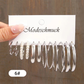 Klassisches geometrisches Ohrring-Set mit 6 Stück